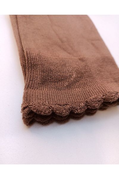 DAYMOD ÇORAP Дамски чорапи до коляното Daymod, бронзови, меки, бамбукови, 6 броя