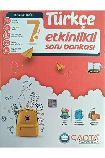 Çanta Yayıncılık ÇANTA YAYINCILIK 7.SINIF TÜRKÇE ETKİNLİKLİ SORU BANKASI  (YENİ)
