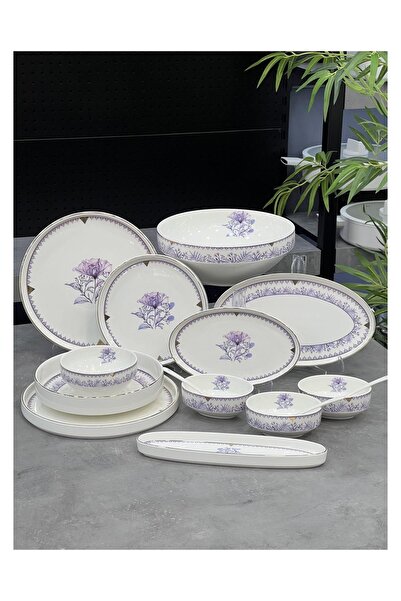 ACAR Camaro Lüx Porselen 45 Parça Yemek & Kahvaltı Takımı