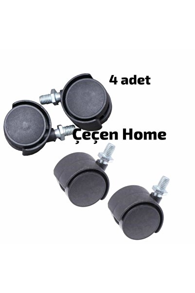 ÇEÇEN HOME (4 ADET) Döner Teker, Frensiz Mobilya Tekeri , Masa -sandalye Tekeri