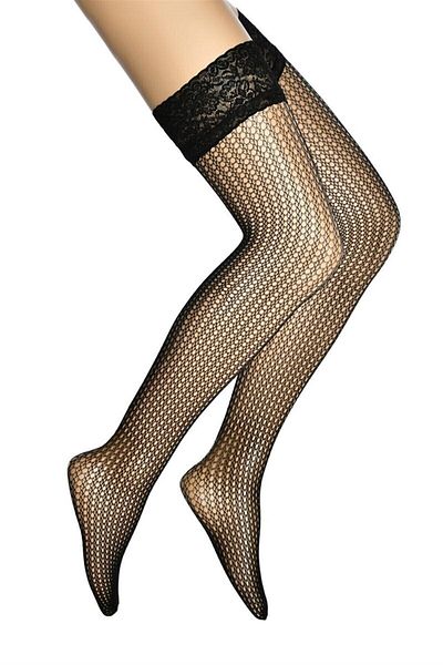 Dore Silicone Women's Spider Mesh - Garter Stockings