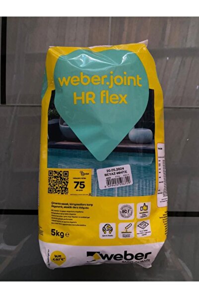 WEBER Joint Hr Flex Kimyasal Dayanımlı Derz Dolgu 5 Kg (BEYAZ)