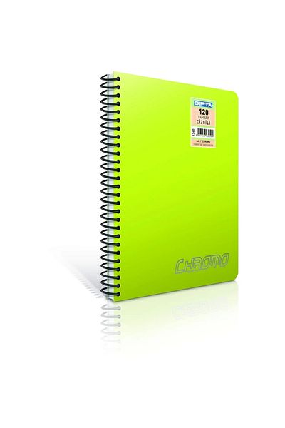Gıpta Chrom-o Spiral A5 80 ورقة دفتر ملاحظات مبطن