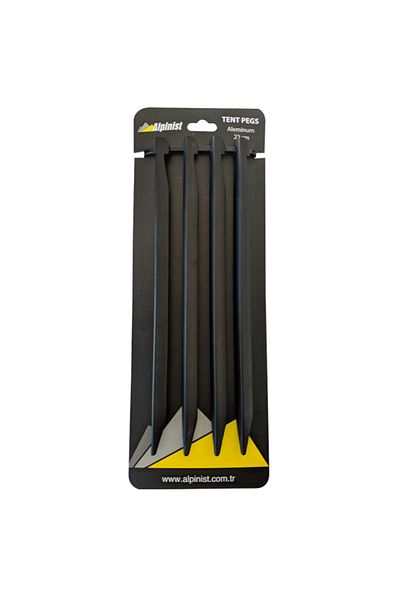 SAVEX Alpinist Aluminum 7001 Tent Stake 22 Cm Black 4-Piece