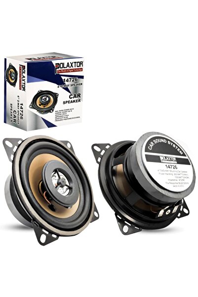 POLAXTOR Oto Hoparlör 10cm 200w Tweeterlı 1 Adet