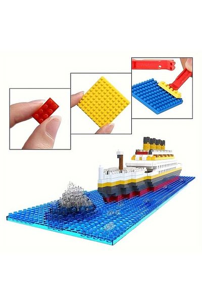 LEGO Titanic 3D Micro Parts Small Size 418 Pieces 12 Years Old Puzzle Boat Ship Gift