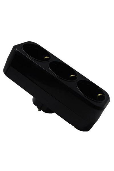 enparlak Triple Golyat Plug Socket Black Mutlusan