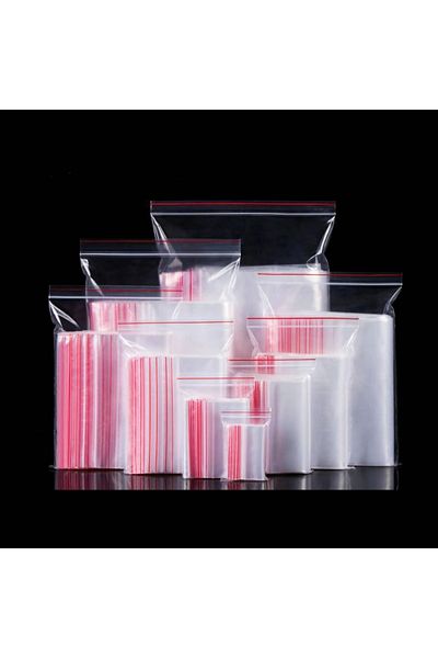 Showparty 11x14 Cm Ziplock Transparent Nylon Bag-Ziplock Bag 100 Pieces
