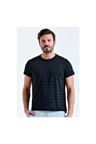 UHLSPORT Ανδρικό μπλουζάκι Casual Garned Black - 3201125