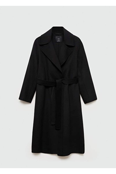 MANGO Woman El Yapımı Kemerli Yün Palto