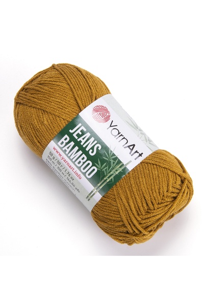 Yarnart Yarn Art Jeans Bamboo El Örgü İpi,Hardal-131