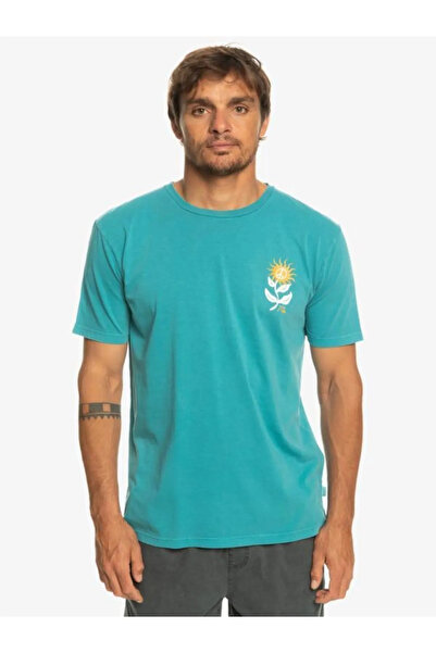 Quiksilver Sunbloom Erkek Mavi Tişört ERKEK T-SHIRT EQYZT07261