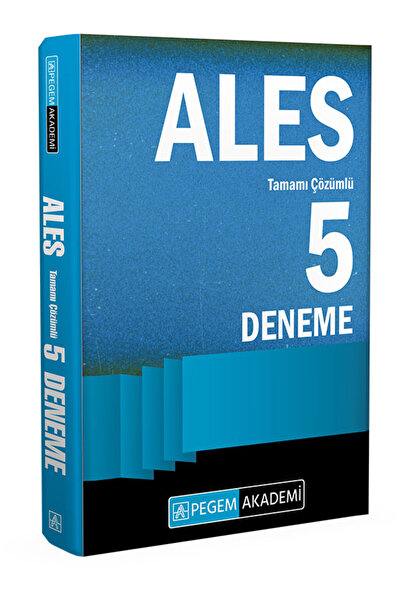 Pegem Akademi Yayıncılık Ales Tamamı Çözümlü 5 Deneme
