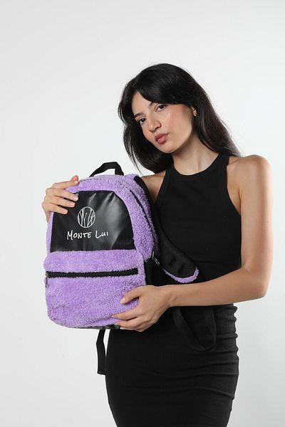Monte Lui Mnt3637 - Purple Plush Backpack