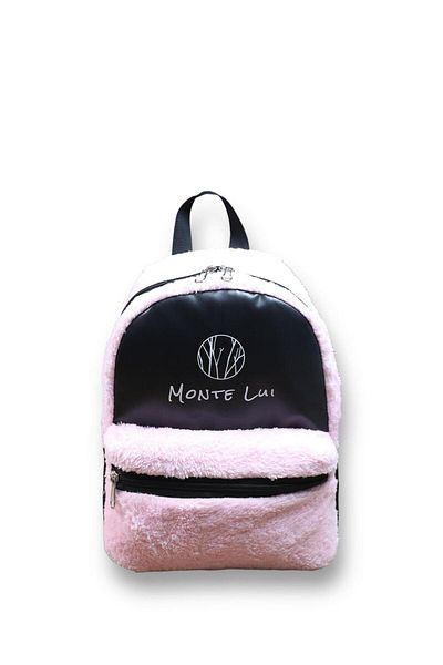 Monte Lui Mnt3637 - Pink Plush Backpack