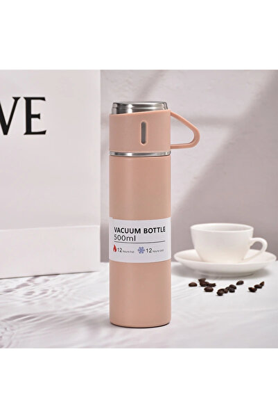 FLYON كوب حراري من الفولاذ المقاوم للصدأ 304 مع كوب حافظ للحرارة والبرودة، كو...