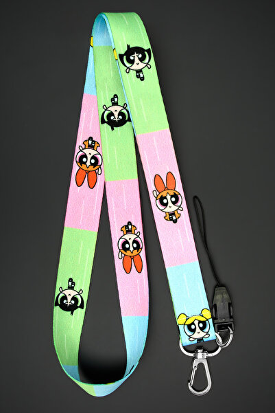 Apptakı Desenli Yaka Kartı Aksesuar Boyun Ipi Boyun Aski Ipi Telefon Askısı -...