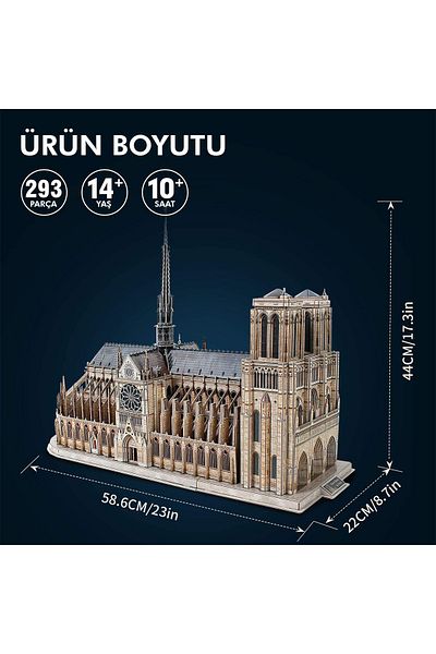 Cubic Fun 3d Puzzle Notre Dame De Paris