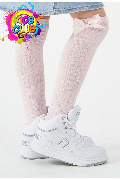 Kids Club Shoes Pantofi sport ortopedici pentru copii Adel Long Top - UNISEX ALB