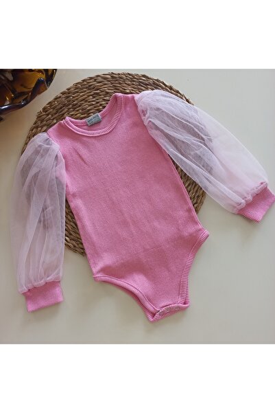 MARS BABY Baby Girl Pink Tulle with Snap Fastener Special Day Badi