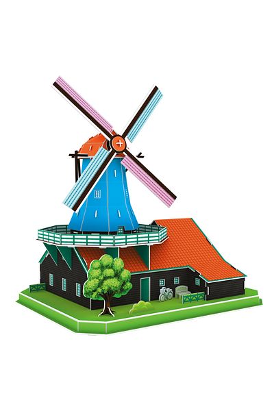 Cubic Fun Netherlands Windmill 3D Puzzle - 71 Pieces