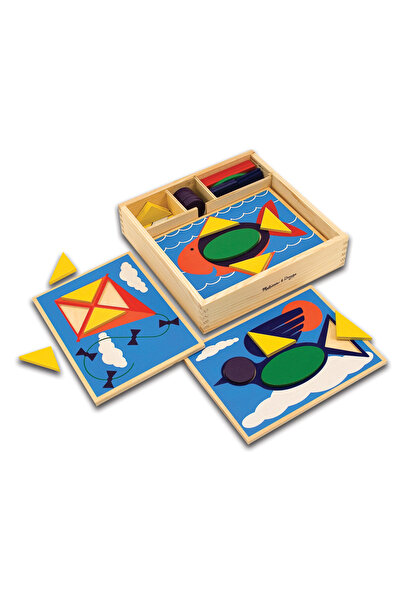 Melissa & Doug لغز ميليسا ودوج على شكل خشبي