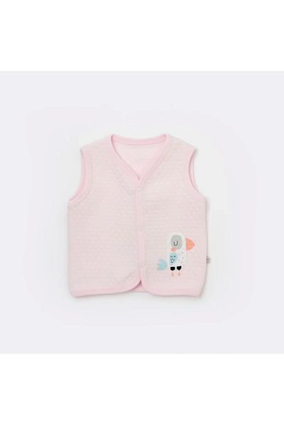 Bibaby Colors Polly Kapitone Yelek 61481 Pembe