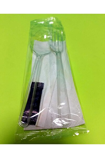 Çözüm Ambalaj Lüx Plastik (çatal, Kaşık,kürdan,peçete Tuz )ikram Seti 5 'li 5...