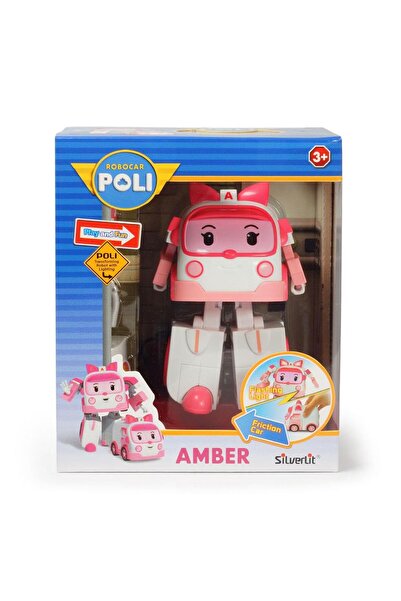 Genel Markalar Silverlit Robocar Poli Işıklı Transformers Robot Figür - Amber