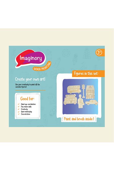 Imaginory Alice And Grace Imaginory Wooden Painting Set - City
