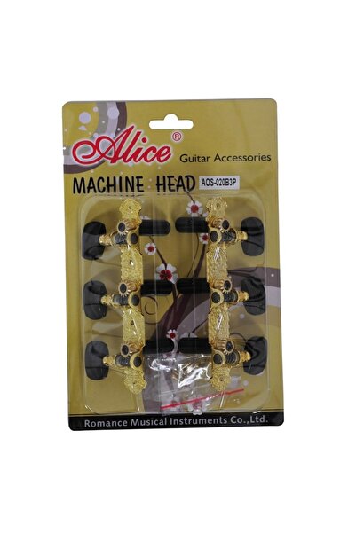 Alice AO-02OB3P Klasik Gitar Burgu Set - Siyah