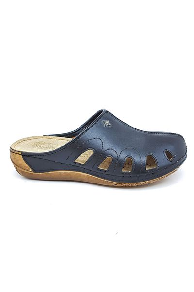 Ayzen Siyah Hafif Dolgu Topuk Anotomik Taban Comfort Terlik