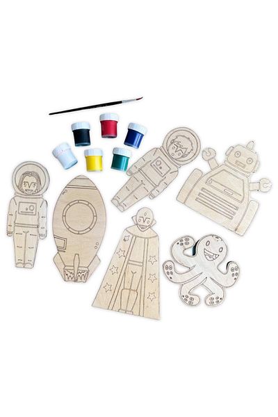 Imaginory Alice And Grace Imaginory Wooden Painting Set - Space