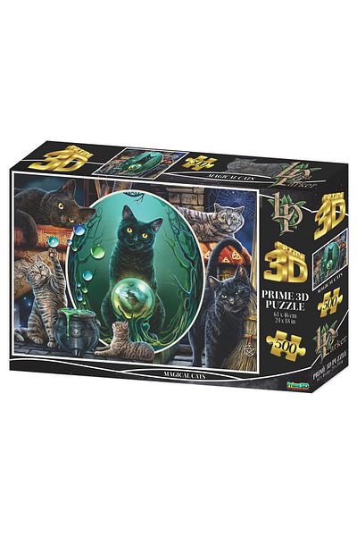 teknoenonline Prime 3D Magic Cats 500 Piece Adult Puzzle 10411