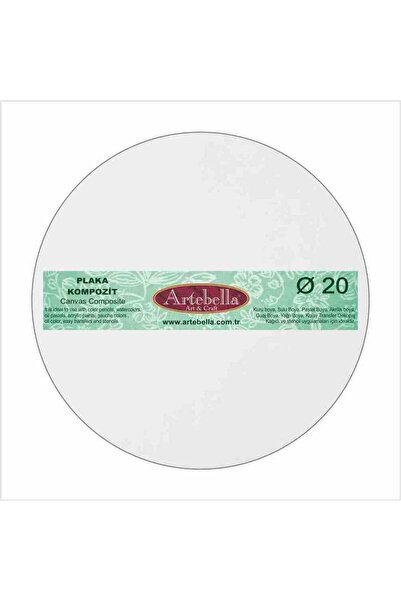 Artebella Preslenmiş Kompozit Plaka Yuvarlak 20cm