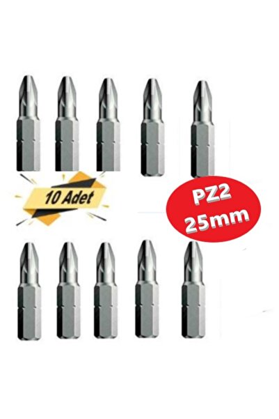 Adilon Bits Uç, Yıldız Matkap Ucu PZ2 X 25 mm 10 Adet