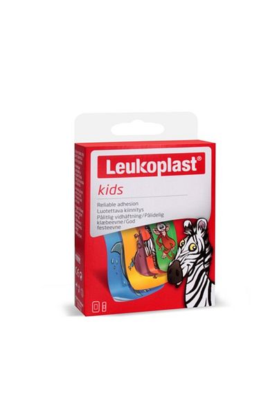 Leukoplast إسعافات أولية للأطفال مقاس 19 × 56 مم (8 قطع)، 38 × 63 مم (4 قطع)
