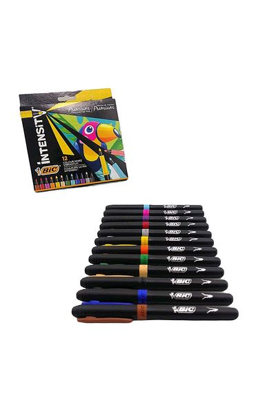 Bic Intensity Premium 12 Color Felt Tip Pen 977891
