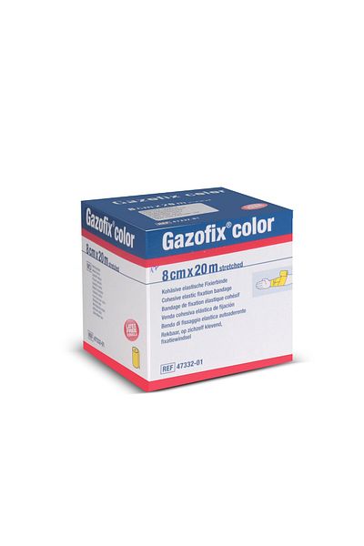 Gazofix Χρώμα 8cm X20m Lf Bsn Fixation Επίδεσμος Κίτρινο