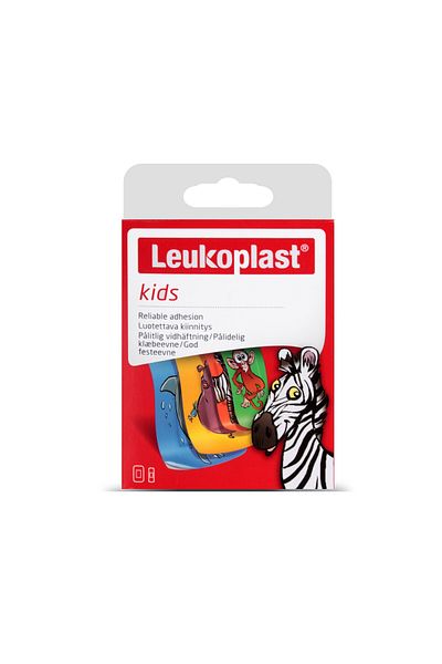Leukoplast إسعافات أولية للأطفال مقاس 19 × 56 مم (8 قطع)، 38 × 63 مم (4 قطع)
