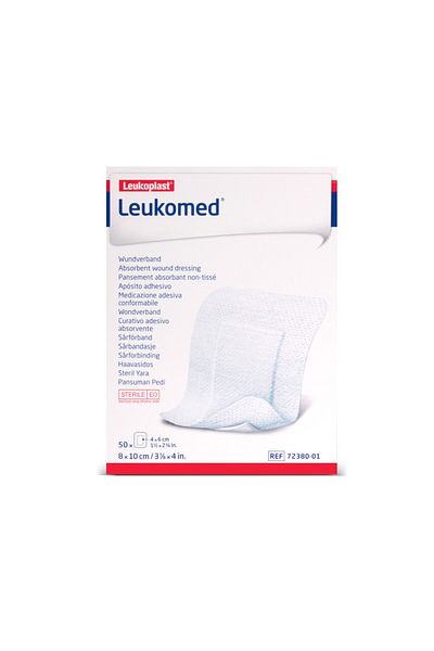 Leukoplast Bsn Leukomed غطاء جرح غير منسوج مع وسادة 8 سم × 10 سم 50 قطعة
