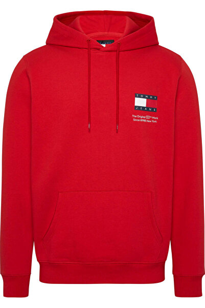 Tommy Hilfiger TOMMY JEANS ERKEK REGULAR FİT ESSENTIAL FLAG HOOD EXT