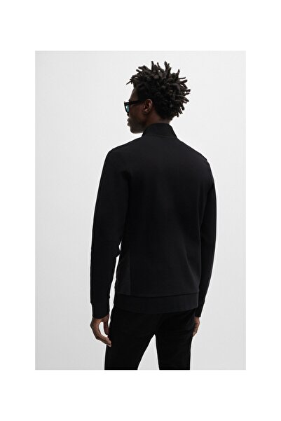 BOSS Uygun Renkte Yan Panelli Osmanlı Tipi Fermuarlı Sweatshirt