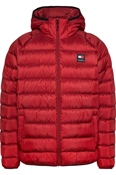 Tommy Hilfiger Pánský kabát s kapucí TOMMY JEANS - LT husí peří roztažitelný