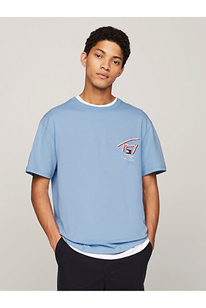 Tommy Hilfiger Tommy Jeans Erkek Regular Fit 3d Street Sıgntr T-shırt
