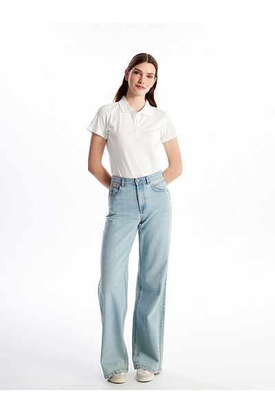 LC Waikiki LW – Damen-T-Shirt mit Polokragen