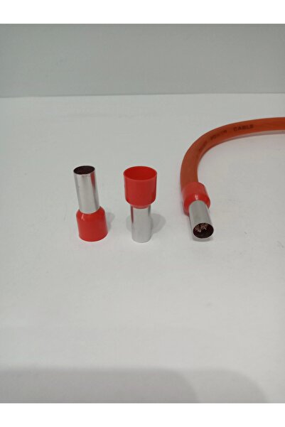 YSN 2ga Yalıtımlı Amfi Kablosu Ucu -35mm Izoleli Kablo Ucu -2ga Yüksük -2 Adet