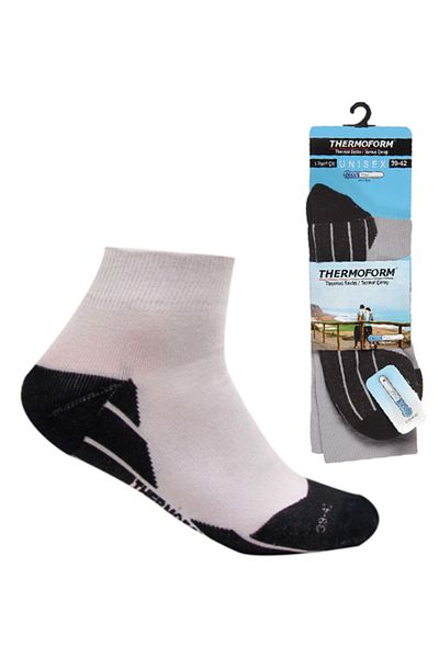 THERMOFORM Coolmax Short Socks 003 White 43-46