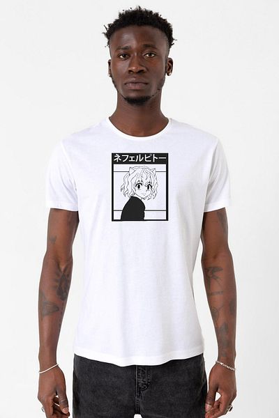 Tshirthane Μπλουζάκι Hunter x Hunter Anime Neferpitou Λευκό ανδρικό ποδηλατικό μπλουζάκι