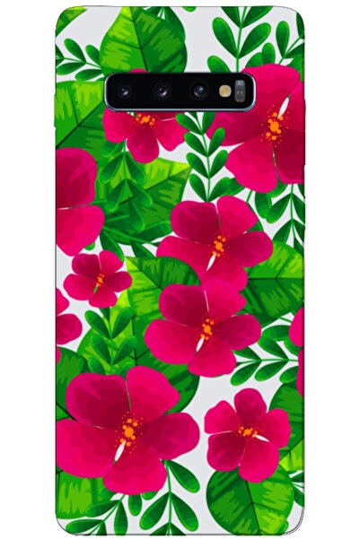 Zebana حافظة متوافقة مع هاتف سامسونج جالاكسي S10 بلس، حافظة سيليكون زهور الرب...